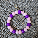 Silicone Bead Wristlet Keychain