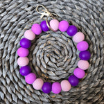 Silicone Bead Wristlet Keychain