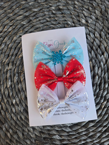 Christmas Bow Set Of 3