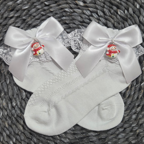 Bow Socks With Charms