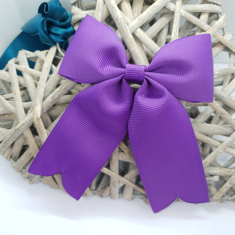 Large Long Tail Bow 465 purple