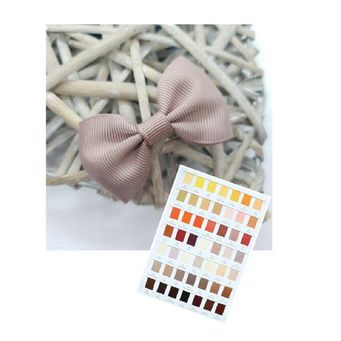 2.25" mini bow - piggytail bows - fringe clips - Select Colour - Bobble or Clip